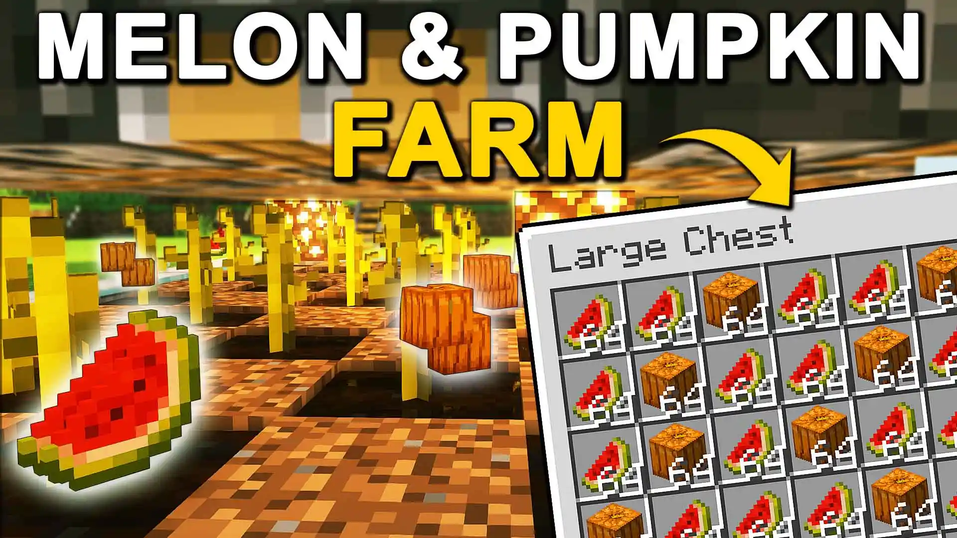 Read more about the article EASY Automatic Melon & Pumpkin Farm in Minecraft 1.21!