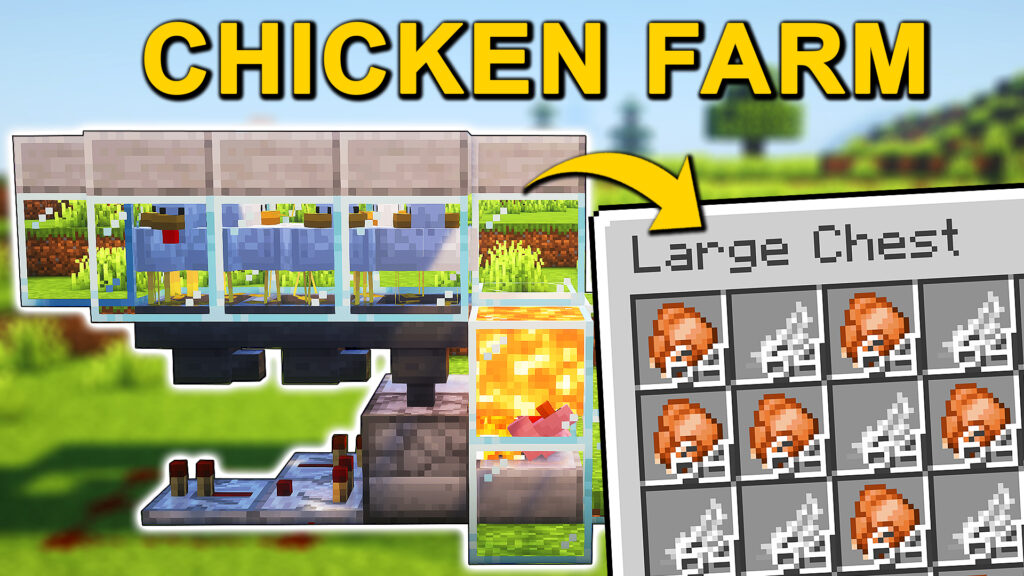 Easy Automatic Chicken Farm in Minecraft 1.21!